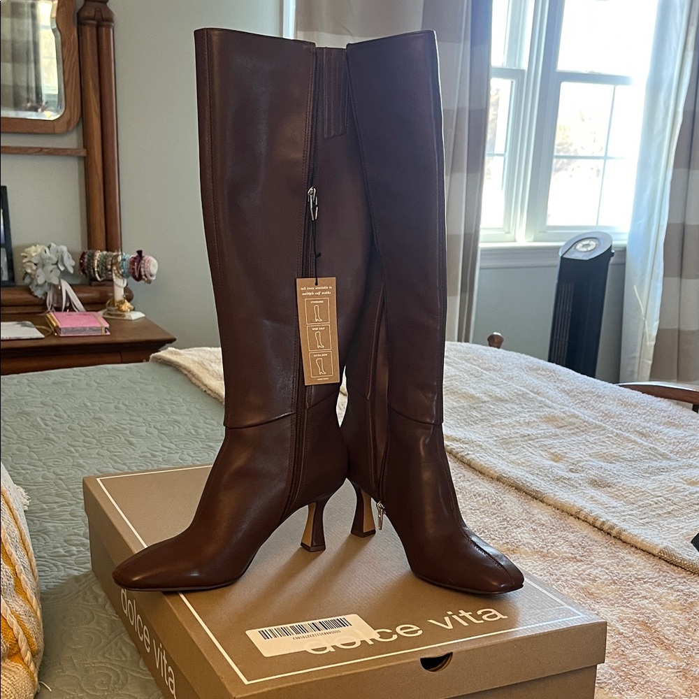 Dolce Vita Rich Brown Heeled Boots